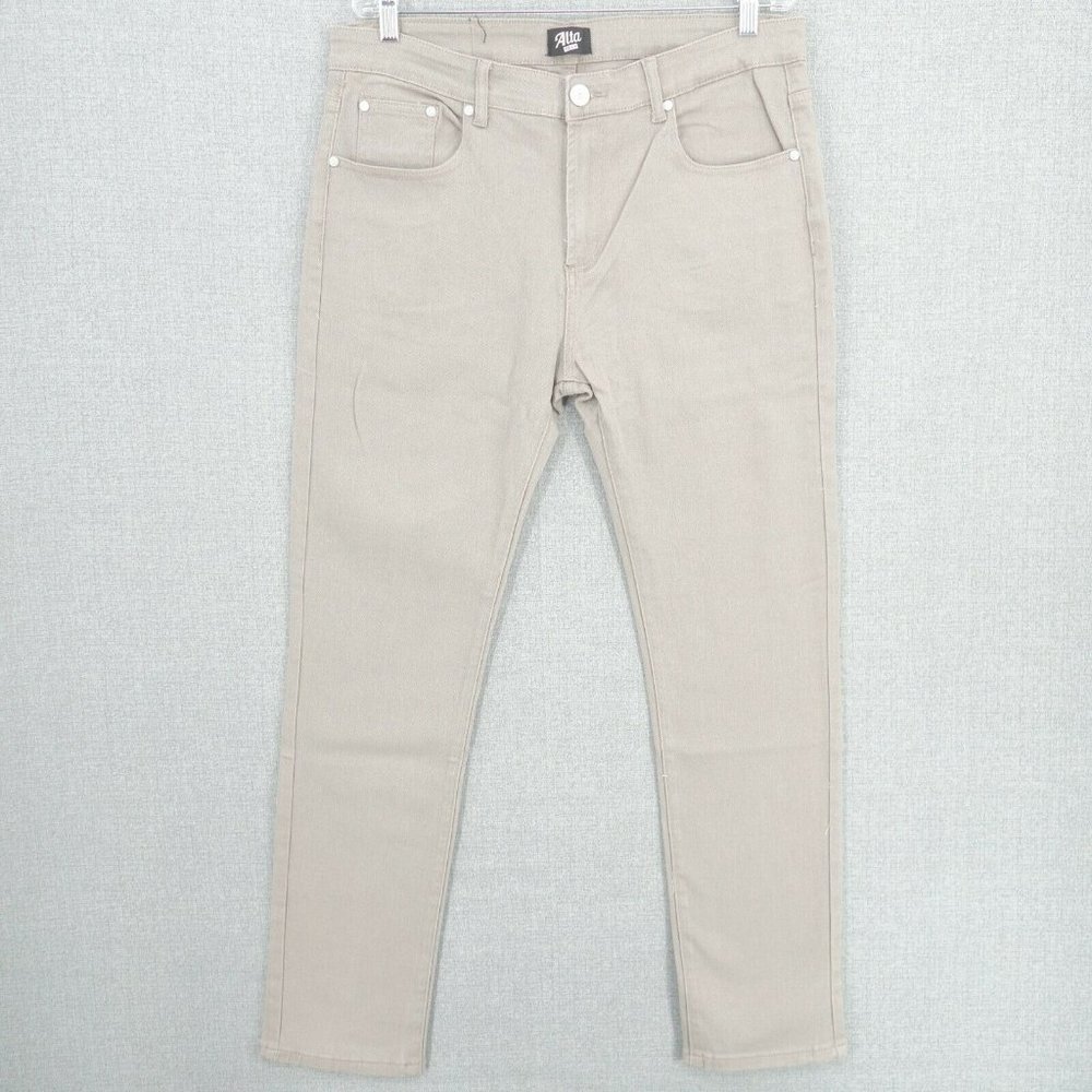 Alta Denim Jeans Mens 36x30 Gray Skinny Stretch Cotton Casual NWT